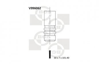 Випускний клапан V996062 BGA фото 1