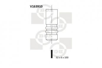 Купить V163910 BGA Впускной клапан БМВ Е90 (Е90, Е91, Е92, Е93) (318 i, 320 i, 320 si)