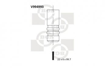 Випускний клапан V994993 BGA фото 1