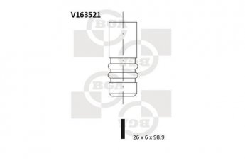 Купити V163521 BGA Випускний клапан Ibiza