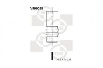 Випускний клапан V996058 BGA фото 1