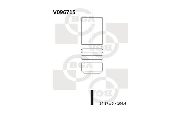 Купить V096715 BGA Впускной клапан
