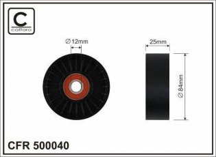Купить 500040 CAFFARO Ролик приводного ремня Максима (3.0, 3.0 QX)