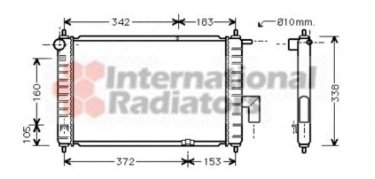 Купить 81002046 Van Wezel Радиатор охлаждения двигателя Матиз (0.8, 1.0)