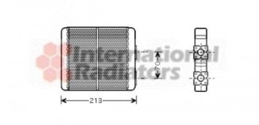 Купить 13006226 Van Wezel Радиатор печки Лансер (1.3, 1.5, 1.6, 1.8, 2.0)