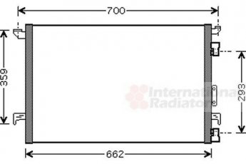 Купити 37005333 Van Wezel Радіатор кондиціонера Signum (1.8, 2.2 direct, 3.2 V6)