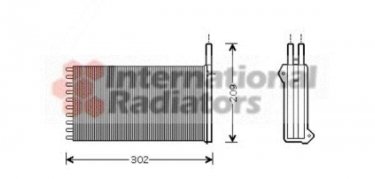 Купить 18006154 Van Wezel Радиатор печки Escort (5, 6, 7) (1.3, 1.4, 1.6, 1.8, 2.0)