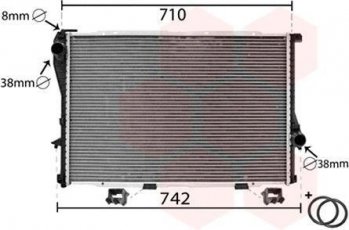 Купить 06002233 Van Wezel Радиатор охлаждения двигателя
