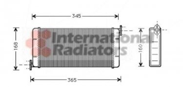 Купить 30006109 Van Wezel Радиатор печки Мерседес 190 W201 (1.8, 2.0, 2.3, 2.5, 2.6)