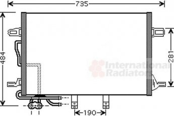 Купить 30005307 Van Wezel Радиатор кондиционера ЦЛ Класс (3.0, 3.5, 5.0, 5.4)