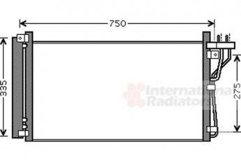 Купить 82005184 Van Wezel Радиатор кондиционера Грандер (2.7, 3.3, 3.8)