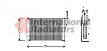 Купить 43006087 Van Wezel Радиатор печки Espace 1 (2.0, 2.1, 2.2)