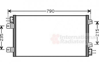 Купить 43005342 Van Wezel Радиатор кондиционера Movano (1.9, 2.2, 2.5, 3.0)