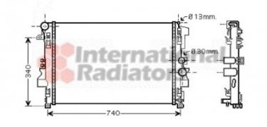 Купить 30002356 Van Wezel Радиатор охлаждения двигателя Viano W639 (2.1, 3.0, 3.2, 3.5, 3.7)