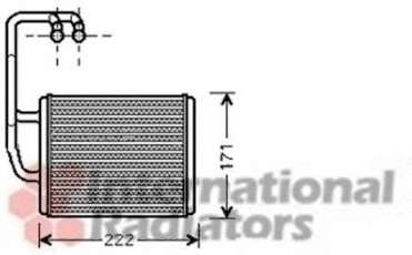 Купить 83006076 Van Wezel Радиатор печки Церато (1.5, 1.6, 2.0)