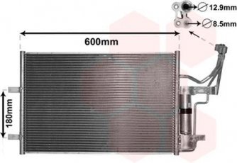 Купить 27005184 Van Wezel Радиатор кондиционера Мазда 5 (1.8, 2.0, 2.0 CD)