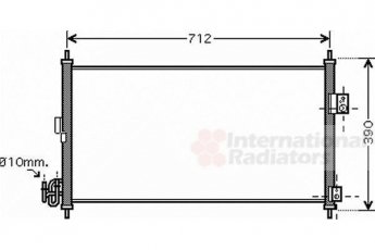 Купить 13005263 Van Wezel Радиатор кондиционера Х-Трейл (2.0, 2.5)