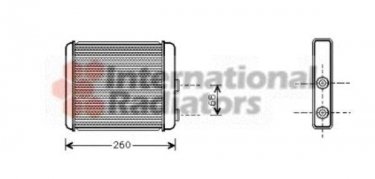 Купить 37006259 Van Wezel Радиатор печки Зафира А (2.0 DI, 2.2 DTI 16V)