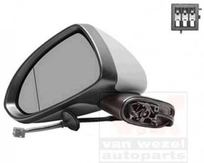 Купить 3750805 Van Wezel Боковое зеркало левое Opel
