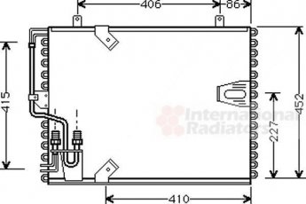 Купить 06005183 Van Wezel Радиатор кондиционера БМВ Е32 (3.0, 3.4, 4.0, 5.0)