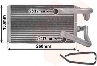 Купить 32006259 Van Wezel Радиатор печки Аутленер 2 (2.0, 2.2, 2.3, 2.4, 3.0)
