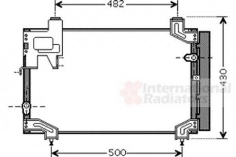 Купить 53005394 Van Wezel Радиатор кондиционера Avensis T25 2.0 D-4D