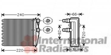 Купить 43006380 Van Wezel Радиатор печки Trafic 2 (1.9, 2.0, 2.5)