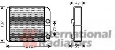 Купить 32006186 Van Wezel Радиатор печки Галант 8 (1.8, 2.0, 2.4, 2.5, 2.8)