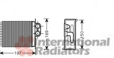 Купить 30006400 Van Wezel Радиатор печки Sprinter 906 (1.8, 2.1, 3.0, 3.5)