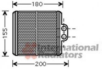 Купить 52006093 Van Wezel Радиатор печки Витара (1.6, 1.9, 2.0, 2.5)