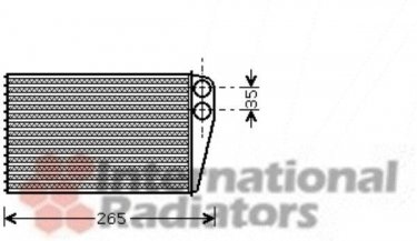 Радиатор печки 43006354 Van Wezel фото 1