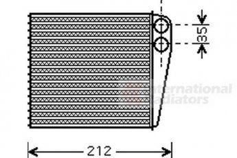 Купить 13006256 Van Wezel Радиатор печки Micra (1.0, 1.2, 1.4, 1.5, 1.6)