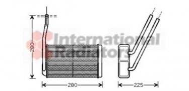 Купить 02006177 Van Wezel Радиатор печки Freelander (1.8 i 16V, 2.0 DI)