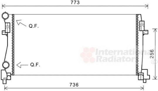 Купити 58002340 Van Wezel Радіатор охолодження двигуна Audi A3 (1.2 TFSI, 1.6 TDI)