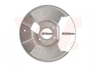 Купити 2754374 Van Wezel Кожух гальмівних дисків Mazda 6 (GG, GY) (1.8, 2.0, 2.3)