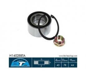 Купить H14028BTA BTA Подшипник ступицы передний HondaD:78 d:43 