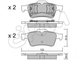 Купить 822-337-0 CIFAM Тормозные колодки задние Меган 2 (2.0, 2.0 Renault Sport, 2.0 dCi) без датчика износа