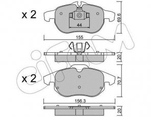 Купити 822-540-0 CIFAM Гальмівні колодки передні Сігнум подготовлено для датчика износа колодок