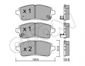 Купити 822-793-1 CIFAM Гальмівні колодки передні Mazda 2 (1.3, 1.4, 1.5, 1.6) с звуковым предупреждением износа