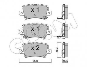 Купити 822-729-0 CIFAM Гальмівні колодки задні Civic (1.4, 1.8, 2.2 CTDi) с звуковым предупреждением износа
