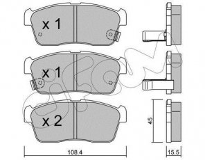 Купить 822-415-0 CIFAM Тормозные колодки передние Патфиндер 2.5 dCi с звуковым предупреждением износа