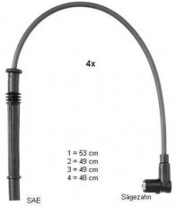 Купить ZEF1604 BERU Провода зажигания Clio (2, 3, 4) (1.2 16V, 1.2 LPG)