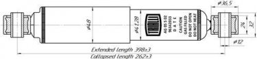Амортизатор AG 05502 TRIALLI – задний двухтрубный газовый фото 2