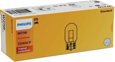 Купити 12065CP PHILIPS - Лампа розжарювання W21W12V 21W W 3X16d (виробництво)