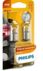 Купить 12821B2 PHILIPS - Лампа накаливания R5W 12V 5W BA15s VISION 2шт blister (производство)