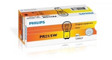 Купить 12495CP PHILIPS - Лампа накаливания PR21/5W12V21/5WBAY15d (производство)