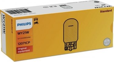 Купить 12071CP PHILIPS - Лампа накаливания WY21W 12V 21W W X3x16d STANDARD (производство)