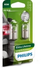 Купити 12821LLECOB2 PHILIPS - Лампа розжарювання R5W12V 5W BA15s LongerLife EcoVision (2шт)   (виробництво)