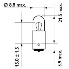Лампа накаливания, фонарь указателя поворота, Лампа накаливания, фонарь освещения 13929B2 PHILIPS фото 3