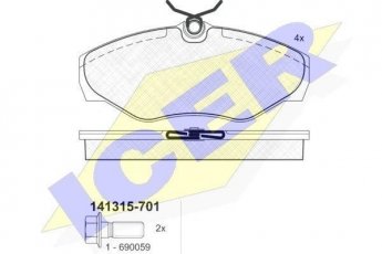 Купить 141315-701 ICER Тормозные колодки передние Примастар (1.9, 2.0, 2.5) 